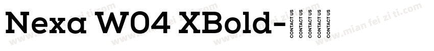 Nexa W04 XBold字体转换